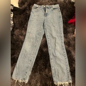 garage, vintage/straight denim, light weight, stretchy fit, size 03/26